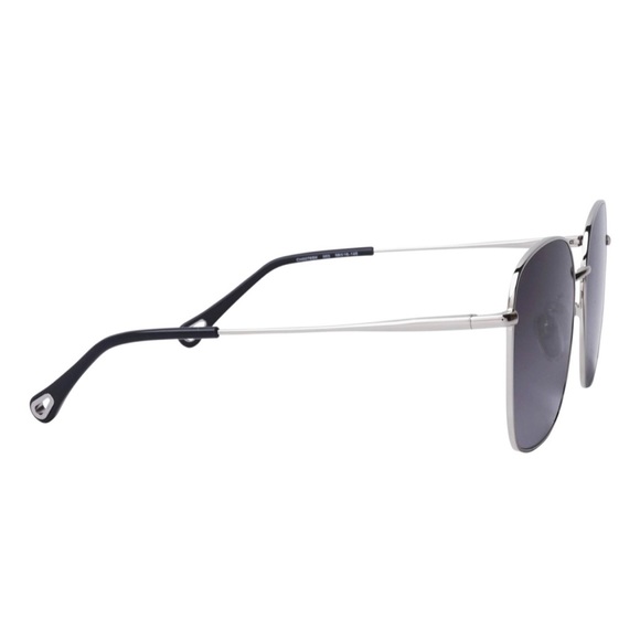CHLOE SILVER/MIDNIGHT BLUE GRADIENT OVERSIZED SQUARE SUNGLASSES CH0076SK - Picture 5 of 6